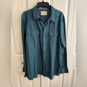 Cody James Blue Long Sleeve Pearl Snap Men's Size XL Rodeo Formal Wedding Cowboy